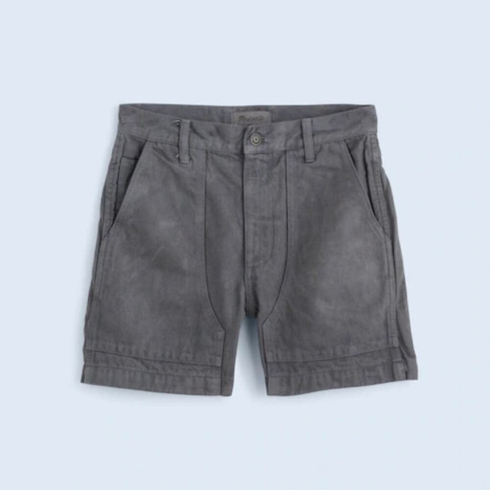 Madewell Charcoal Gray Womens Twill Shorts